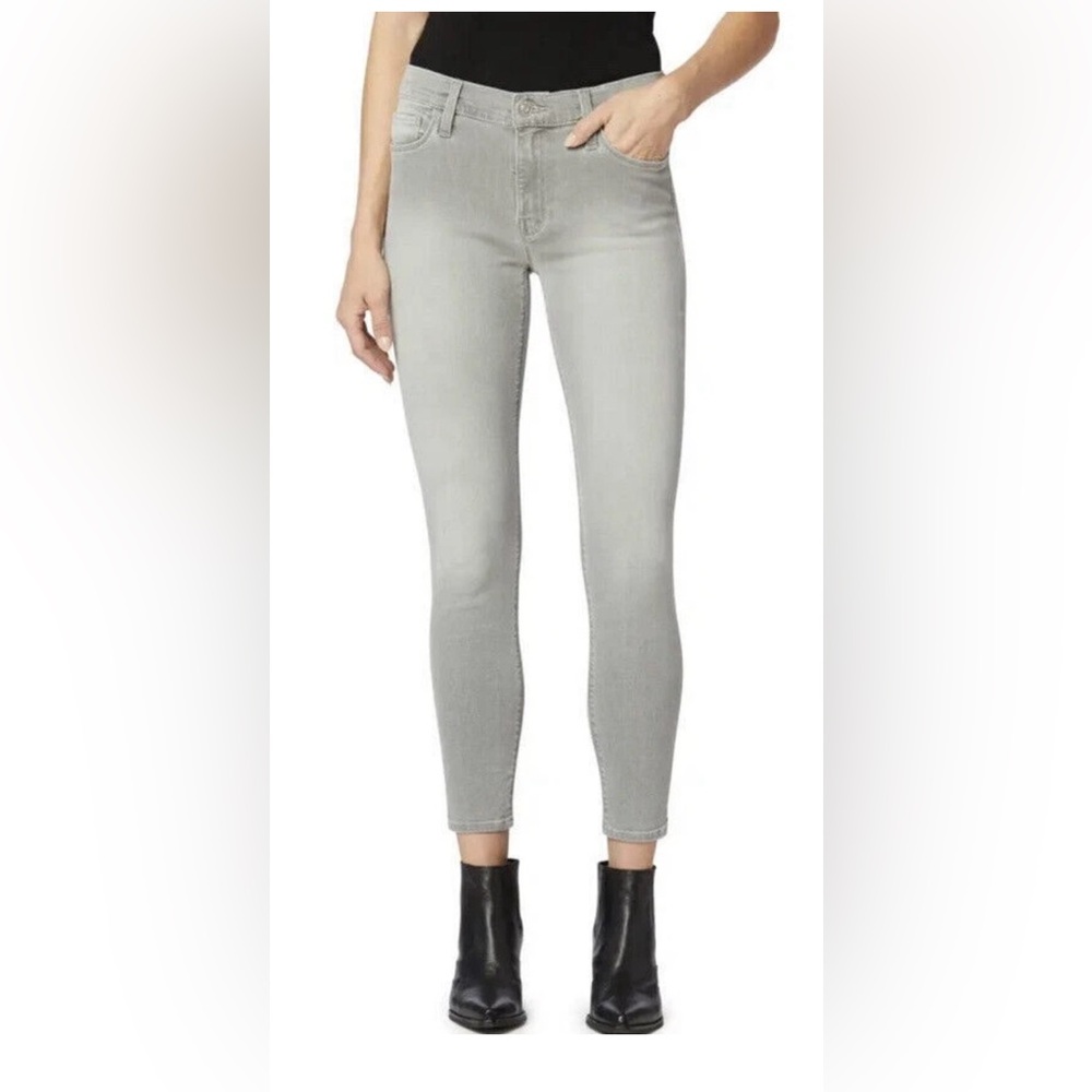 Hudson Jean Nico Midrise Ankle Super Skinny Silver Field Jean size 28